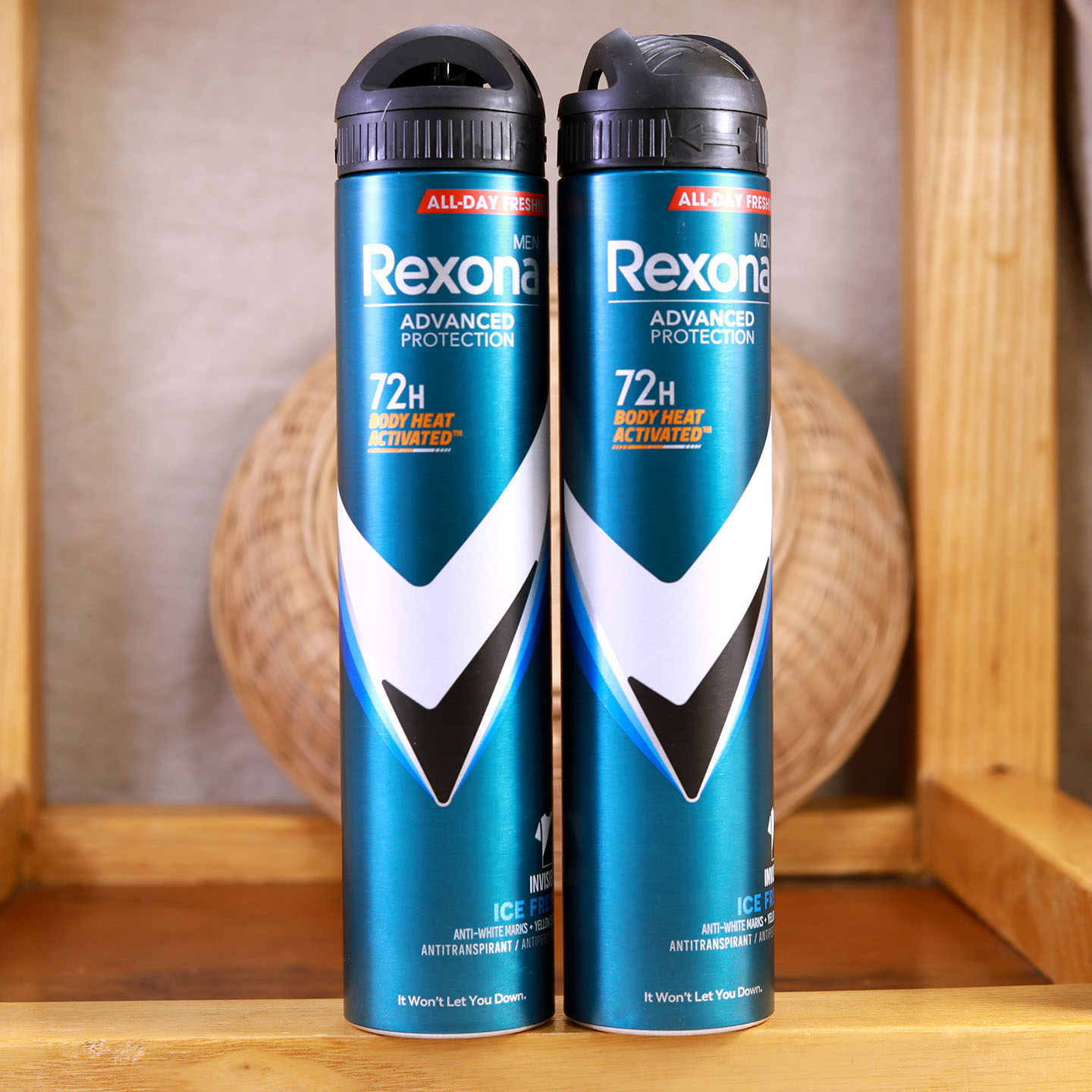 Rexona蕊娜舒耐男士香体止汗喷雾200ML持久抑汗干爽去异味进口2支