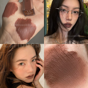 冷门色...高级欧美感！棕调的冷萃摩卡色唇釉哑光雾面巧克力口红