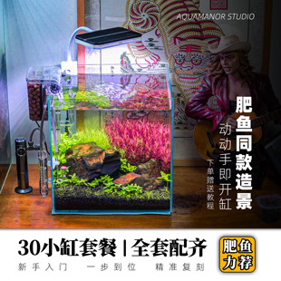 [肥鱼同款造景]30方小缸套餐 | 全套配齐 | 一站式服务| 教学视频