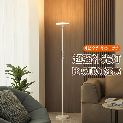 卧室床头落地灯休闲阅读办公看书护眼客厅沙发边角LED补光朝天灯