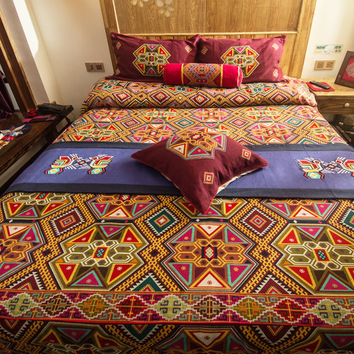 土家织锦手工西兰卡普打花铺盖