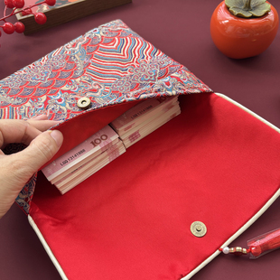 2025新款高档刺绣布艺红包袋利是封生日乔迁送礼中式4-10万红包袋