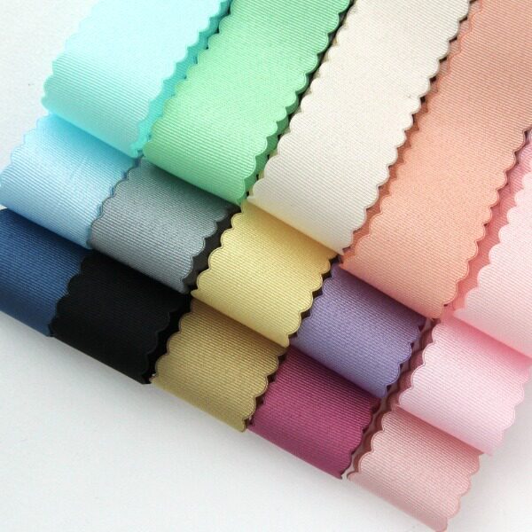 韩国进口齿边螺纹织带 DIY发饰鲜花包装蝴蝶结领结指甲边罗纹织带