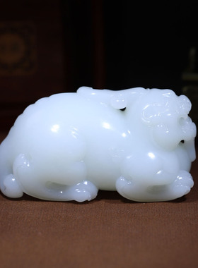 玉秀和田玉貔貅定制手把摆件