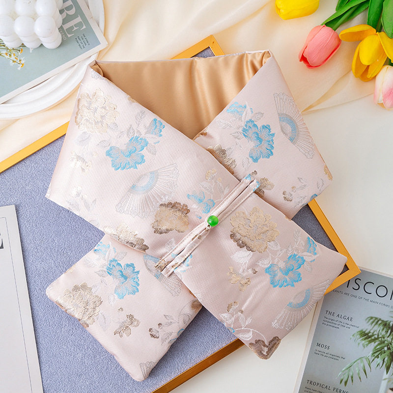 织锦缎双面围巾秋冬新款