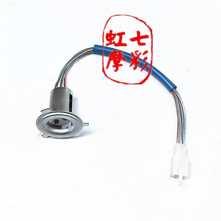 CBT125珠江CG太子GN三脚爪大灯头摩托车大头灯泡大灯座