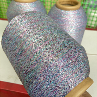 外贸闪光丝 极细幻闪金银线 羊毛马海百搭毛衣配线伴侣线