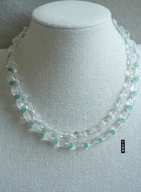 原创手工串珠项链古风璎珞唐宋汉服新中式旗袍少女国风