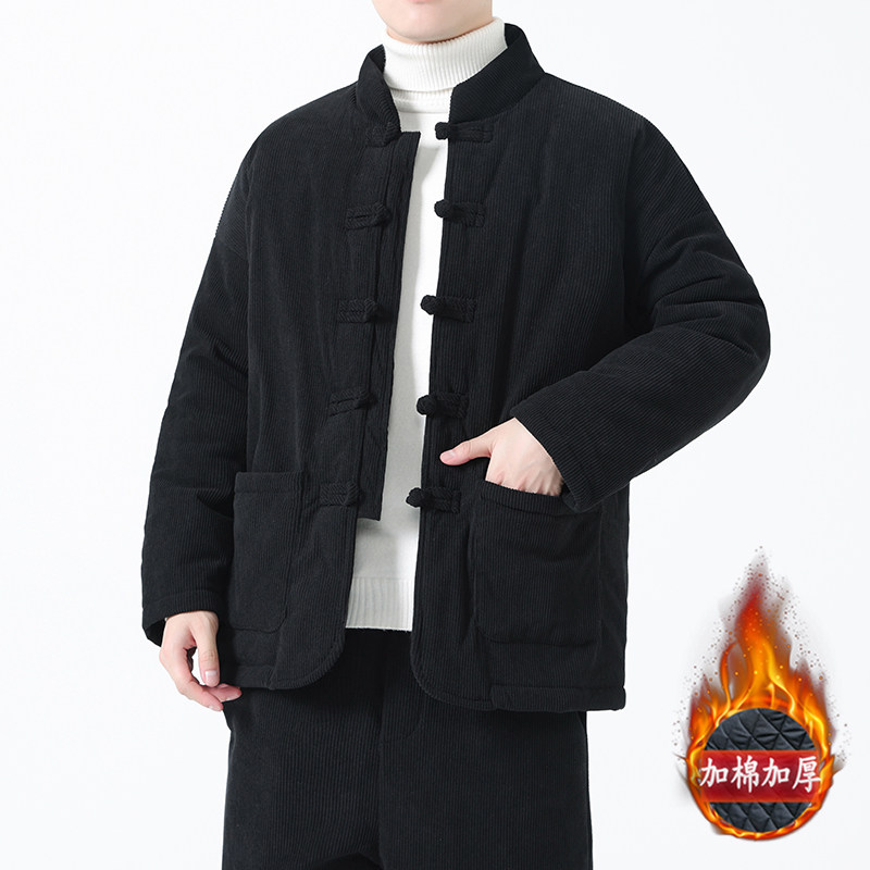 冬季风棉衣青年中式复古唐装加厚大码外套MY010-P140,男装棉衣,电商A118