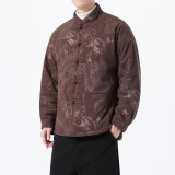 冬季风唐装棉衣龙纹复古大码加厚保暖外套男A118-MY6612P145，男装棉衣，电商A118