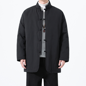 90%白鸭绒冬季风中式大码唐装男士复古羽绒服A118-YR207P285图片