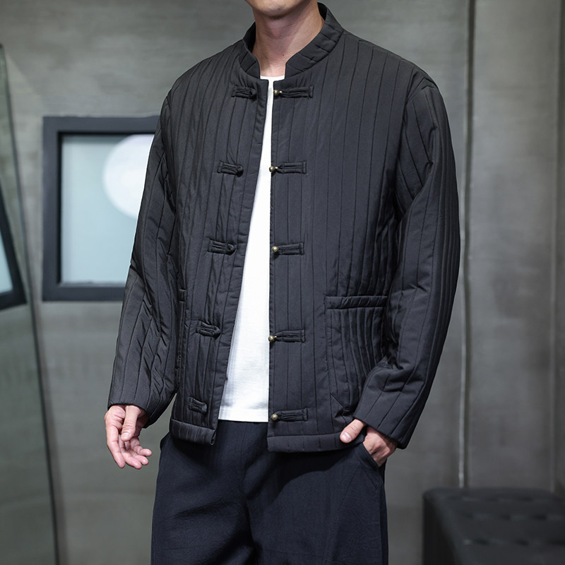春季风新中式夹克唐装汉服复古铜扣大码外套男A118-A8812P115，男装夹克，电商A118