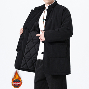 冬季风唐装棉衣大码复古中式保暖加厚外套男A118-MY6609P165，男装棉衣，电商A118
