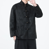 2025秋季风男装唐装汉服麂皮绒中山装夹克外套A118-A8836P115，男装夹克，电商A118