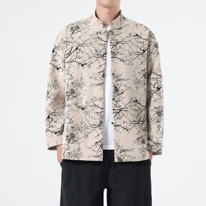 春季风男装外套新中式提花复古唐装汉服夹克A118-A8818P120图片