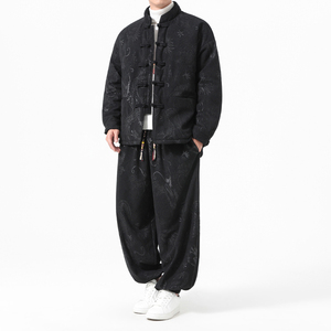 冬季风唐装棉衣保暖加厚大码套装男A118-TZ7703P200抖音控328图片