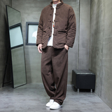 冬季风唐装棉衣套装加厚复古外套男A118-TZ7701P200抖音控298，男装棉衣，电商A118