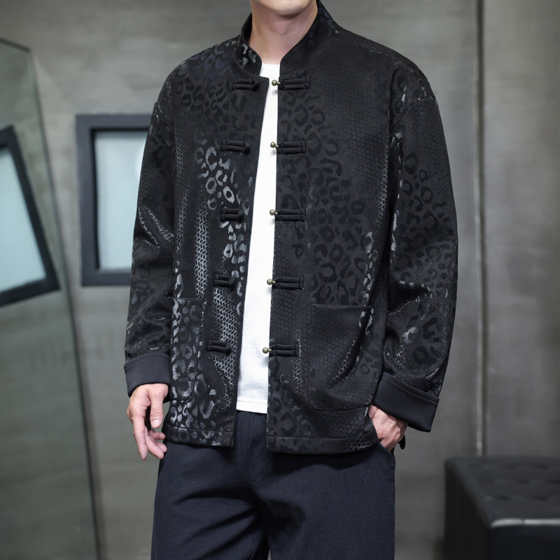 2025春季风新中式夹克唐装汉服大码青年外套男A118-A8816P120，男装夹克，电商A118