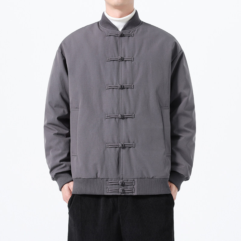 90%白鸭绒冬季风唐装男士复古羽绒服保暖外套A118-YR206P245,男装羽绒服,电商A118