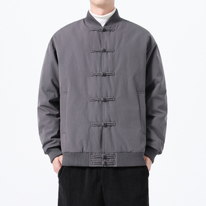 90%白鸭绒冬季风唐装男士复古羽绒服保暖外套A118-YR206P245图片