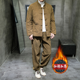 风棉衣男装冬季唐装加厚两件套A118-MY03P200，男装棉衣，电商A118