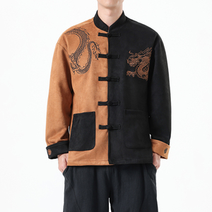 2025春季风新中式唐装汉服刺绣龙纹夹克外套男A118-A8806P120图片