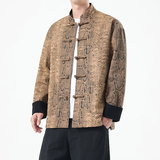 春季风男装新中式夹克复古唐装汉服蟒纹外套A118-A8821P120，男装夹克，电商A118