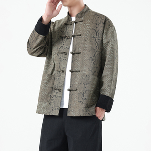 2025秋季风男装夹克复古唐装青年汉服中式外套A118-A8821P120图片