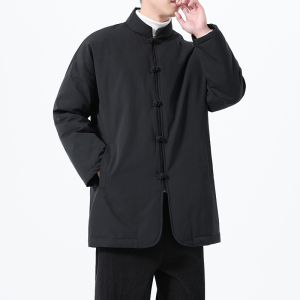 90%白鸭绒冬季风中式大码唐装男士复古羽绒服A118-YR207P285图片