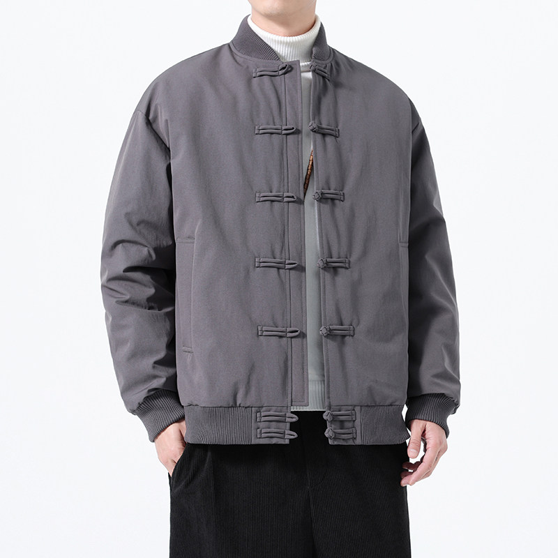 90%白鸭绒羽绒服风唐装新中式保暖加厚外套男A118-YR206P245,男装羽绒服,电商A118