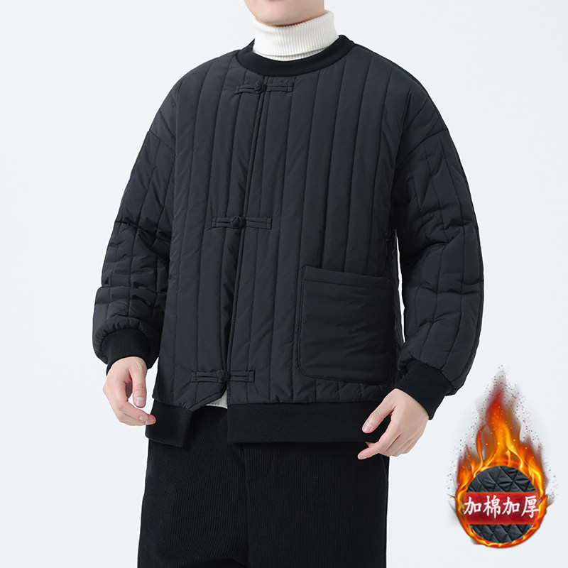 冬季风男装棉衣加厚套头卫衣唐装保暖复古外套MY2036-P135,男装棉衣,电商A118