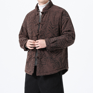 冬季风唐装棉衣中式复古大码保暖加厚外套男A118-MY6611P145图片