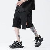 夏季风冰丝圧皱短裤新中式大码五分裤男A118-DK113P45控58，男装牛仔裤，电商A118