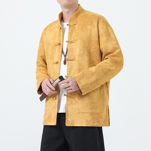 秋季风男装唐装汉服新中式复古民族风夹克外套A118-A8835P115图片