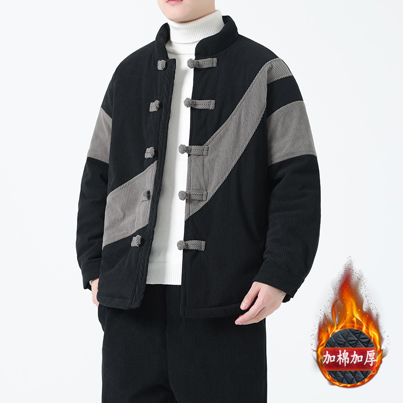 冬季风棉衣唐装中式复古青年加厚保暖棉袄男A118-MY2310P145，男装棉衣，电商A118