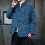 冬季风男装唐装新中式棉衣加厚复古提花外套A118-MY6601P135，男装棉衣，电商A118