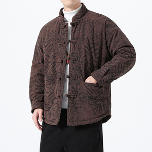 冬季风唐装棉衣中式复古大码保暖加厚外套男A118-MY6611P145图片