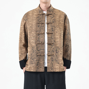 秋季风男装夹克复古唐装蛇皮纹汉服中式外套A118-A8821P120图片