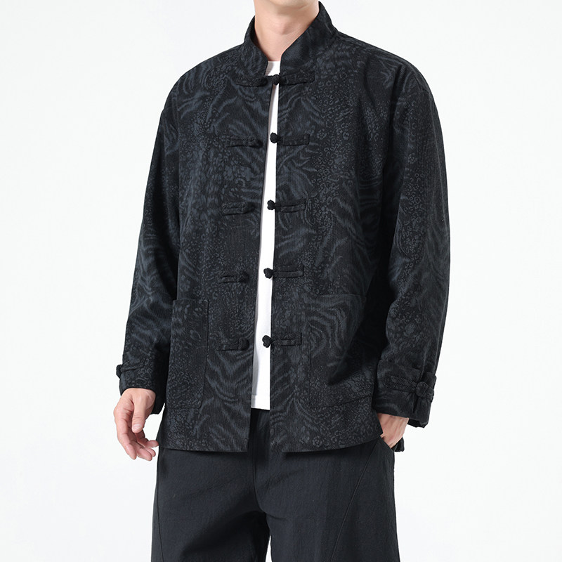 春季风男装新中式唐装汉服复古立领夹克外套A118-A8822P115,男装夹克,电商A118
