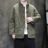 冬季风男装棉衣唐装复古大码外套灯芯绒棉袄A118-MY010P135，男装棉衣，电商A118