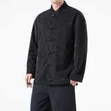 秋季风男装新中式复古夹克唐装汉服豹纹外套A118-A8816P120，男装夹克，电商A118