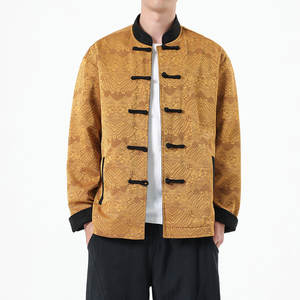 秋季风男装新中式双面穿夹克复古唐装汉服外套A118-A8809P145图片