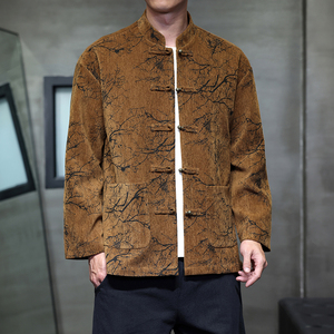 秋季风男装外套中式提花复古唐装汉服青年夹克A118-A8818P120图片