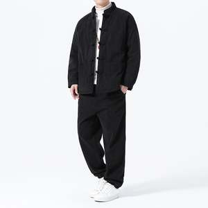 冬季风唐装中式复古棉衣大码加绒加厚套装男A118-TZ7705P205图片