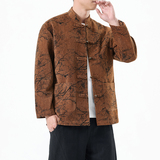 春季风男装外套新中式提花复古唐装汉服夹克A118-A8818P120，男装夹克，电商A118