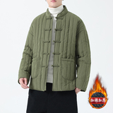 2025冬季风棉衣唐装外套条纹加厚保暖大码袄子男MY2301-P115，男装棉衣，电商A118