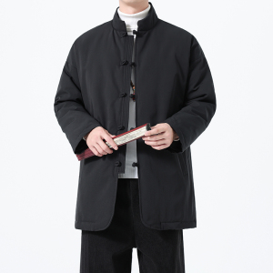 90%白鸭绒冬季风中式大码唐装男士复古羽绒服A118-YR207P285图片