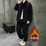 2023风棉衣男装冬季中式唐装加厚保暖两件套A118-MY03P200，男装棉衣，电商A118