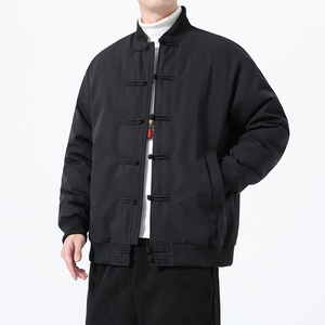 90%白鸭绒冬季风唐装男士复古保暖羽绒服外套A118-YR206P245图片