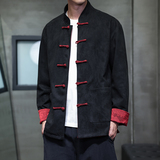 2025春季风唐装汉服两面穿复古夹克外套宽松男A118-A8809P145，男装夹克，电商A118